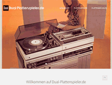 Tablet Screenshot of dual-plattenspieler.de